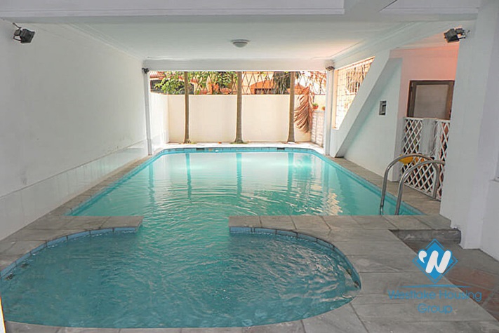 Spacious garden house with swimming pool for rent in Xom Chua area, Tay Ho, Hanoi